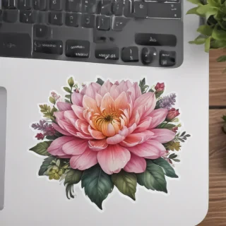 aesthetic flower stickers