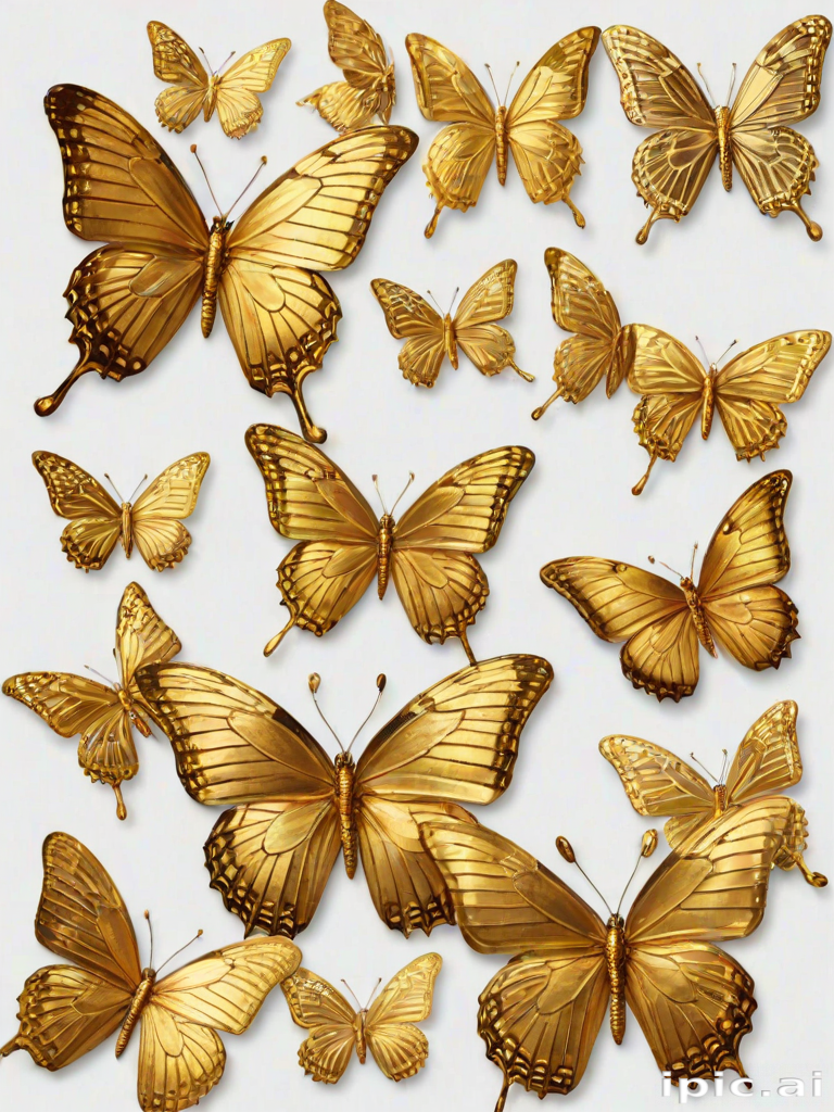 golden butterfly png