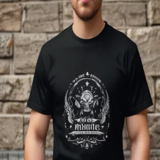 mockup tshirt black