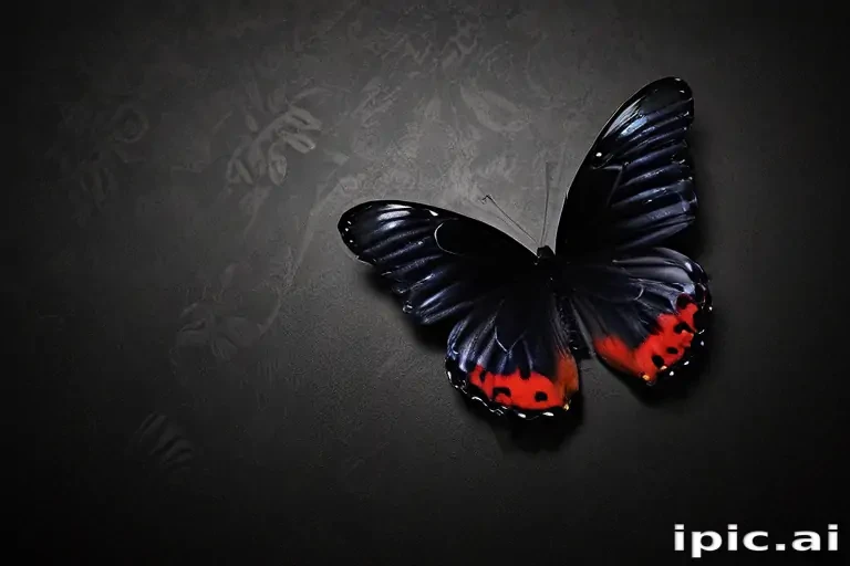 black butterfly wallpaper