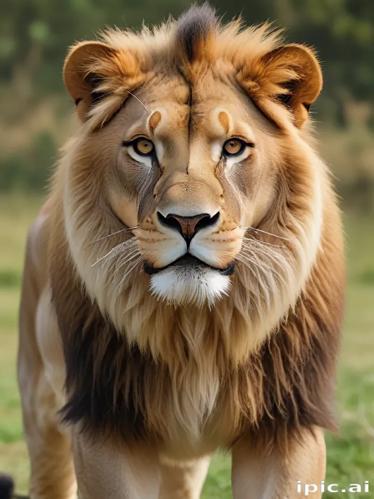 transparent lion
