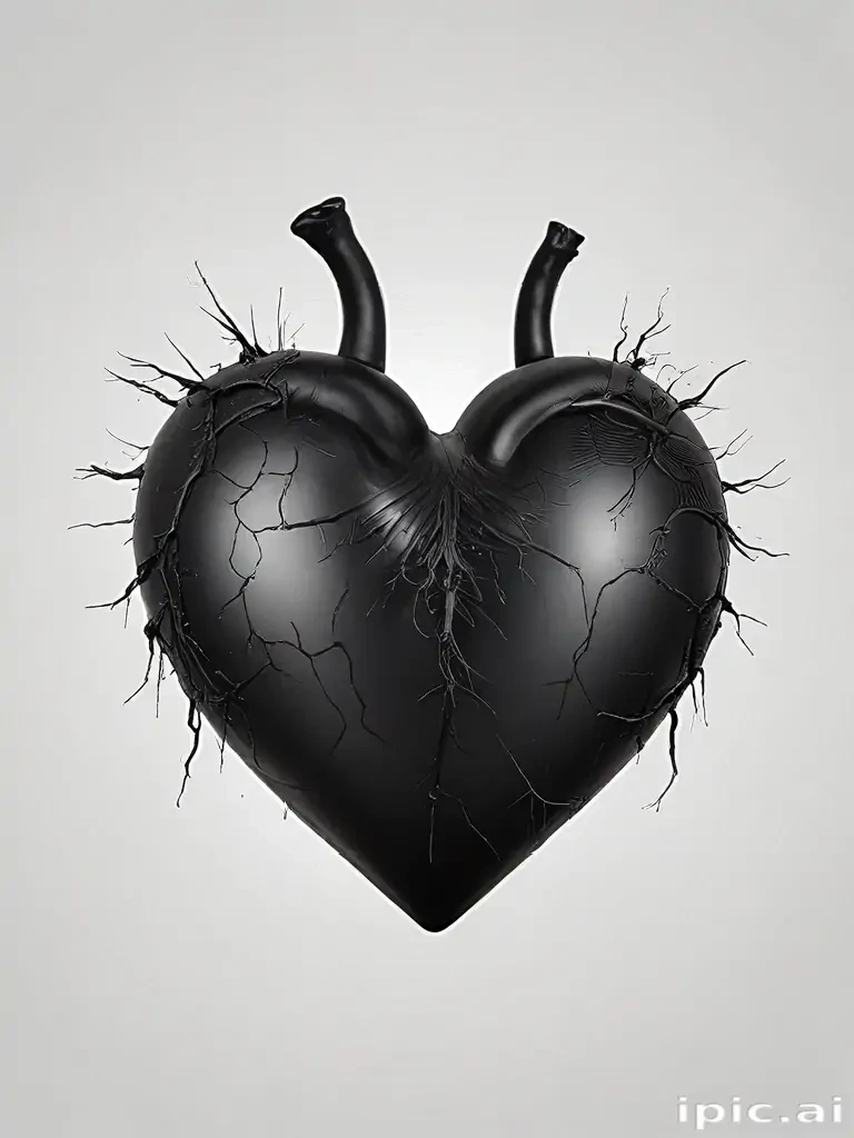 black heart transparent