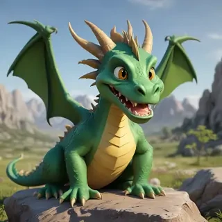 cartoon of a dragon
