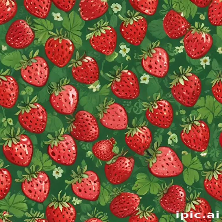 cute strawberry background