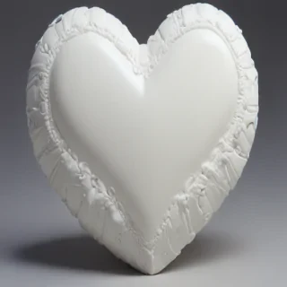 white heart