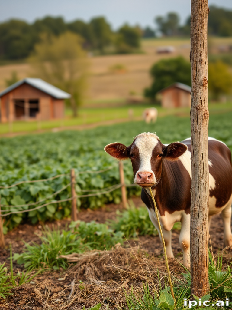background of a farm
