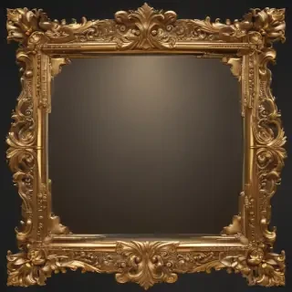 gold border transparent