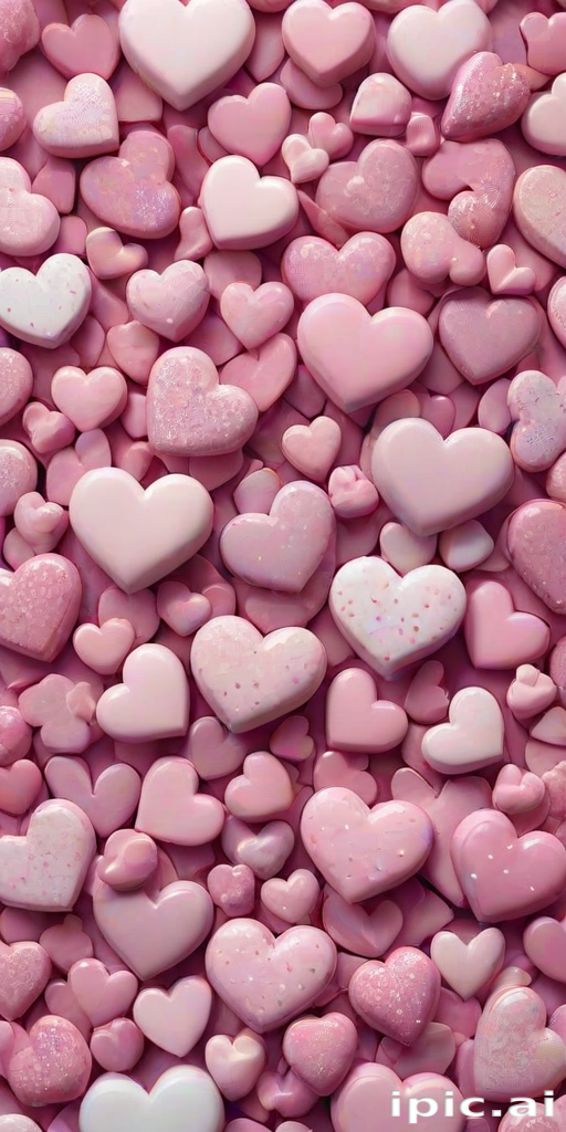 aesthetic hearts wallpaper