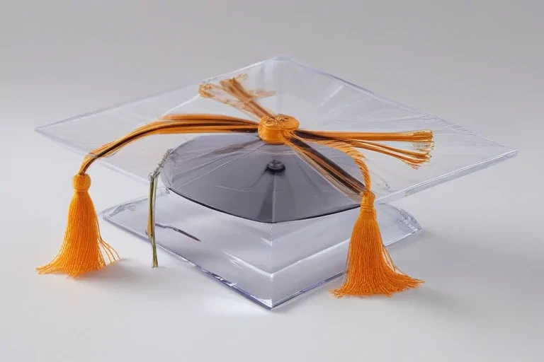 transparent graduation cap