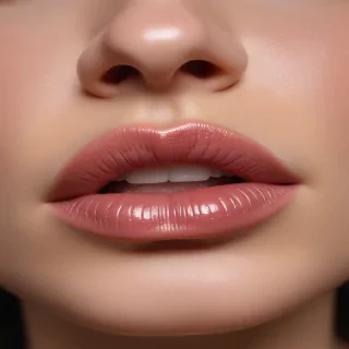 transparent lips