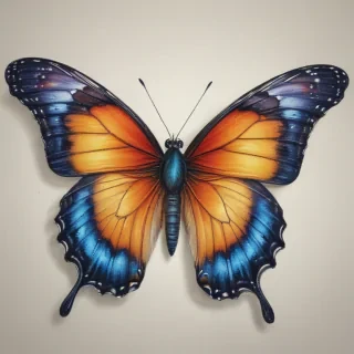 drawing of a butterfly