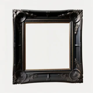 black frame transparent
