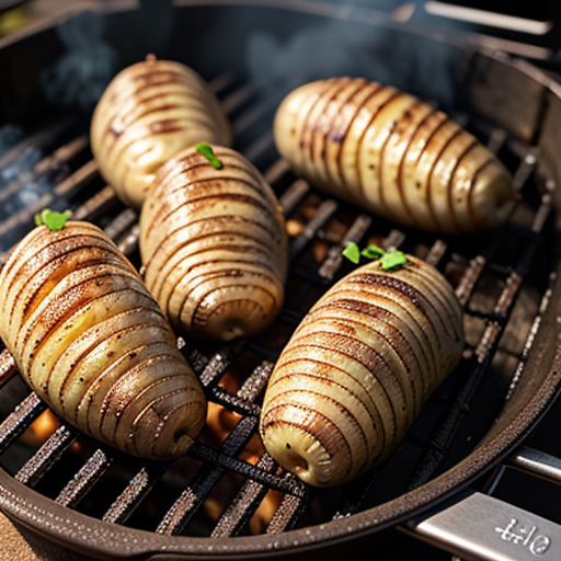 hasselback potatoes on the grill
