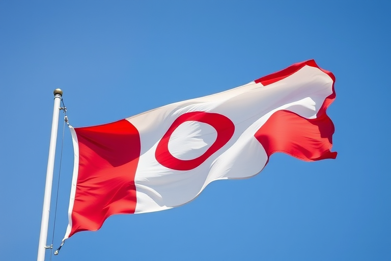 red and white flag