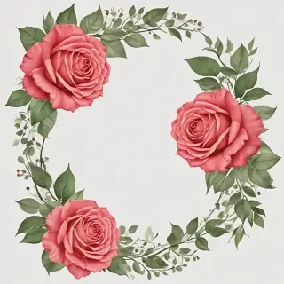 rose border png