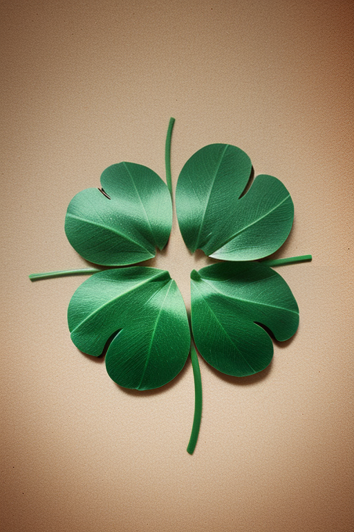 template of four leaf clover