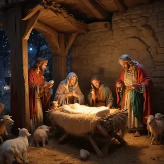 manger scene images free
