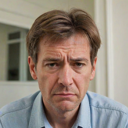 frustrated face