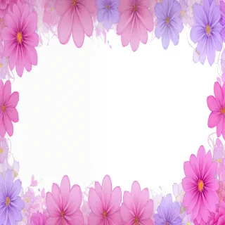 aesthetic flowers transparent background