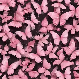 pink butterflies aesthetic