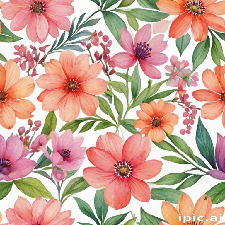 flower watercolor background
