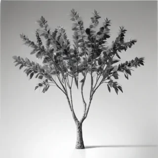 eucalyptus clipart black and white