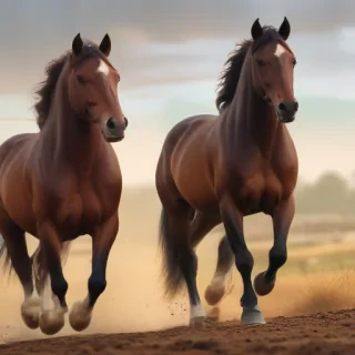 horses cartoon