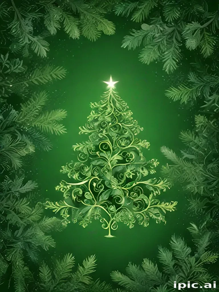 green christmas wallpaper