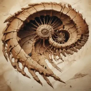 fossil drawing