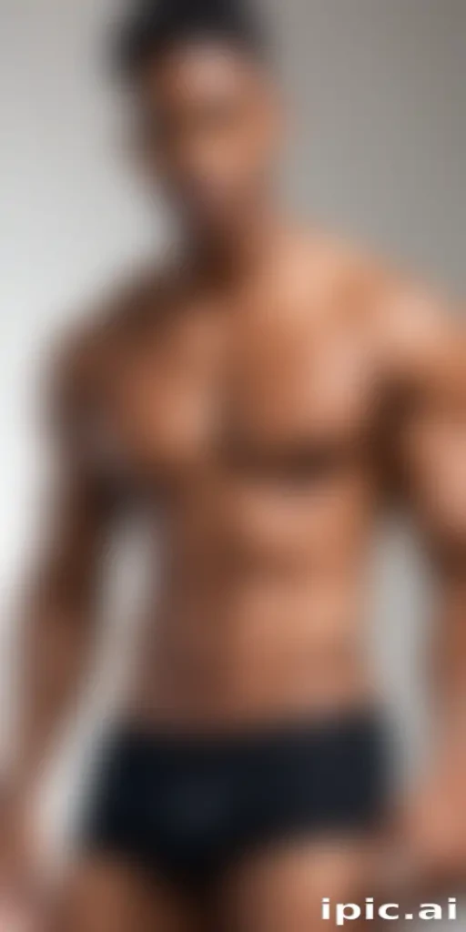 black shirtless man