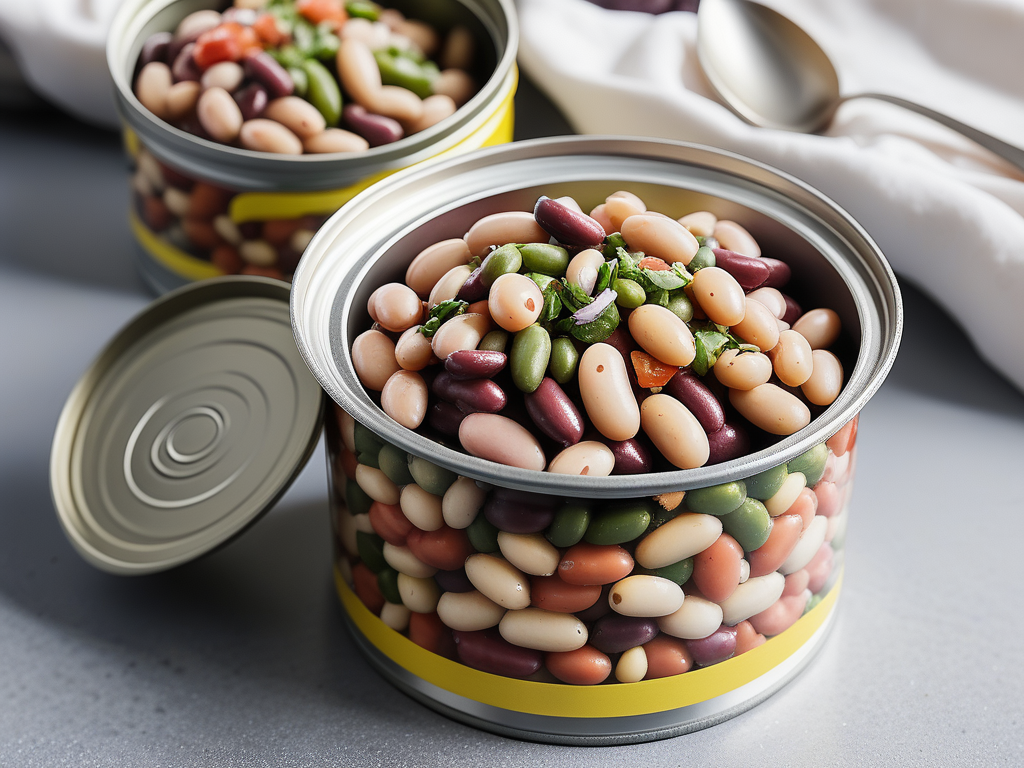 three bean salad in a can