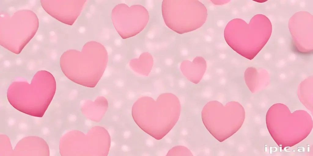 pink hearts aesthetic