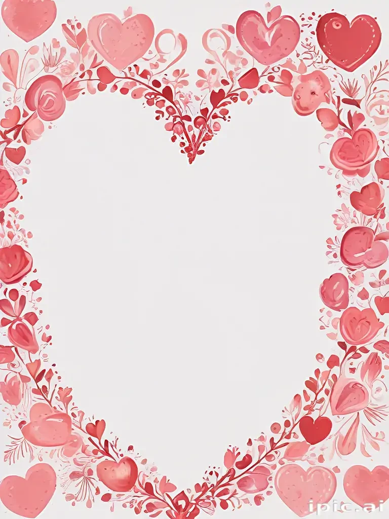 heart border png aesthetic