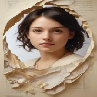 torn paper transparent