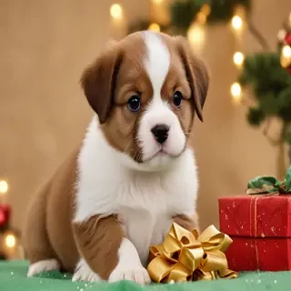 christmas puppy desktop backgrounds