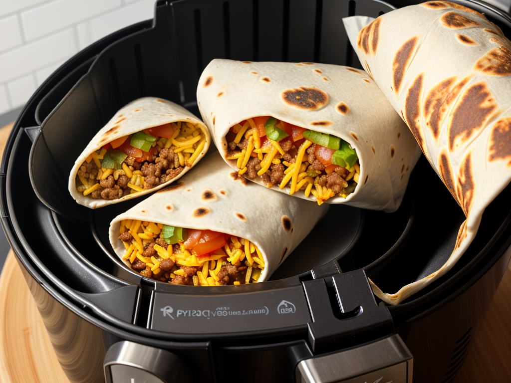 reheating burritos in air fryer