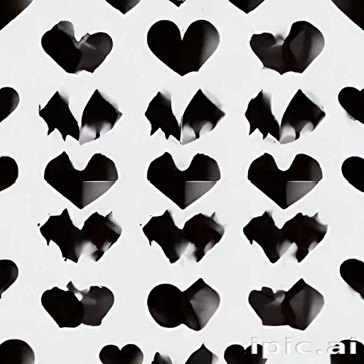 aesthetic black heart wallpaper