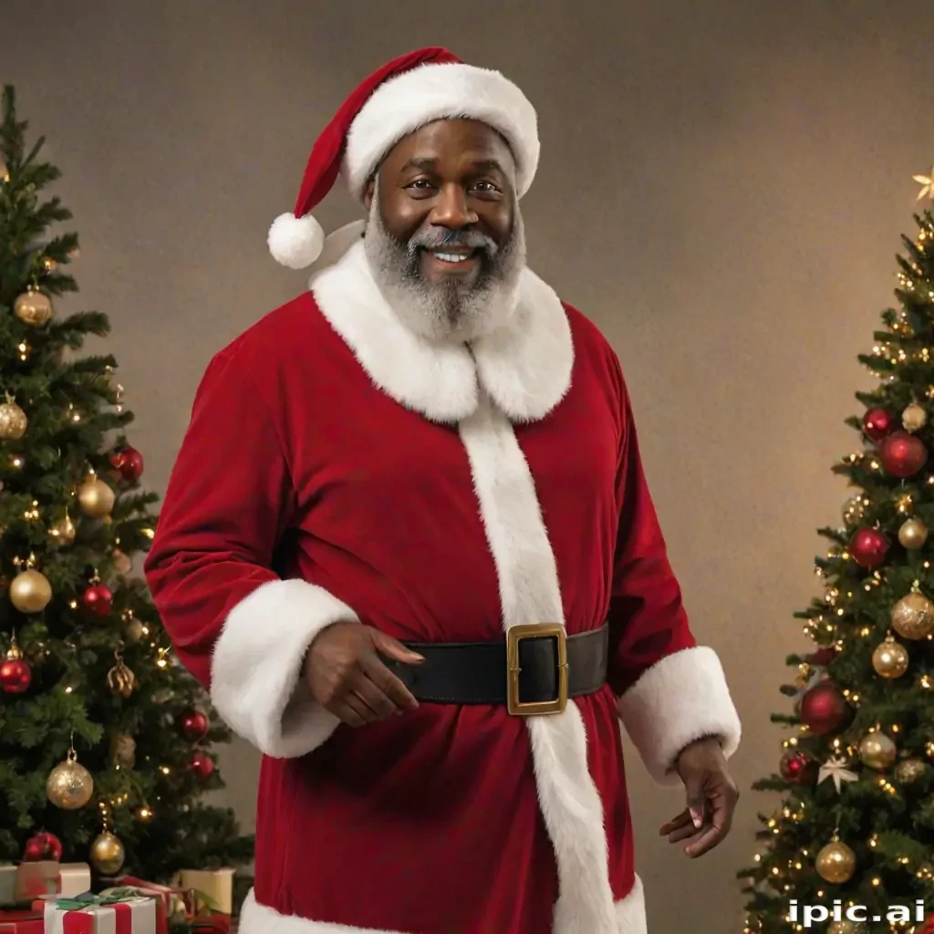 image of black santa