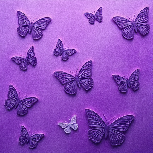 create a textured background featuring shades of purple with a subtle butterfly pattern embossed throughout
