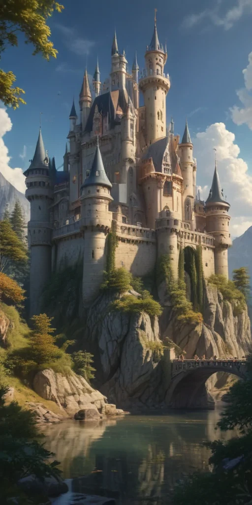 castle in cartoon