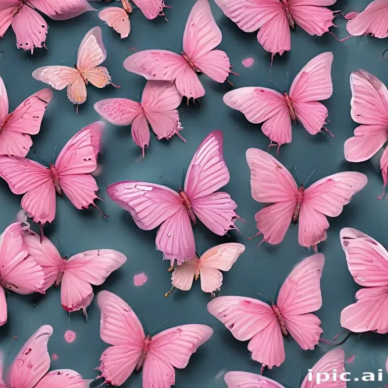images of pink butterflies