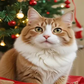 christmas images cats