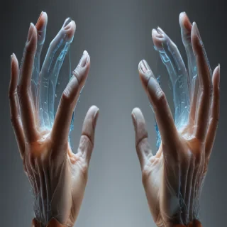 transparent prayer hands