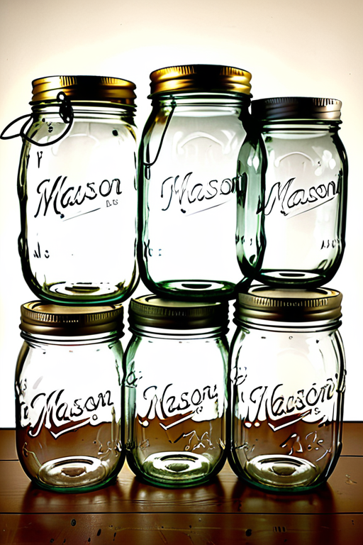 various sizes of mason jars