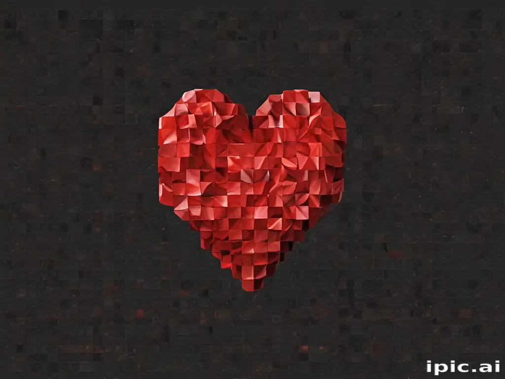 pixelated heart png