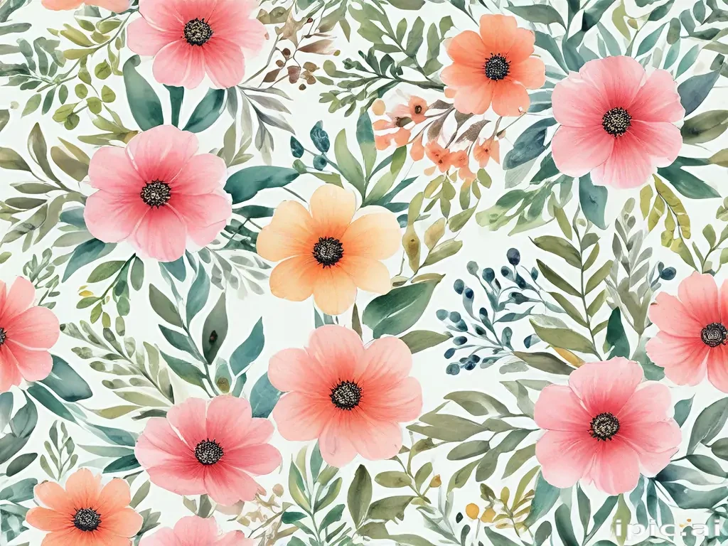 watercolor floral background