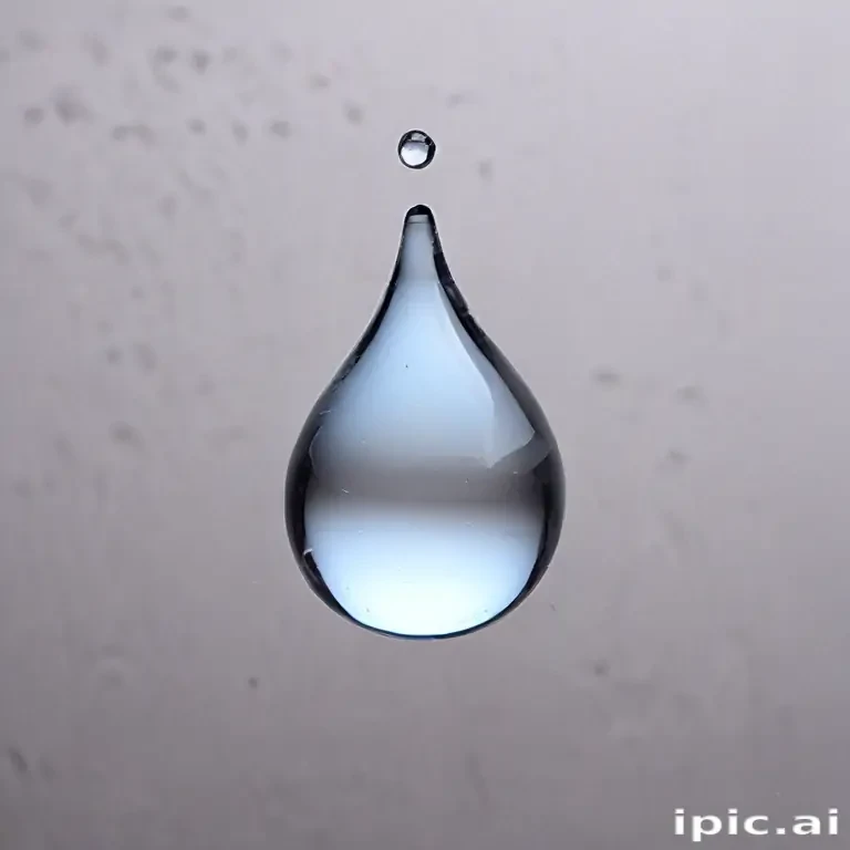 transparent water drop
