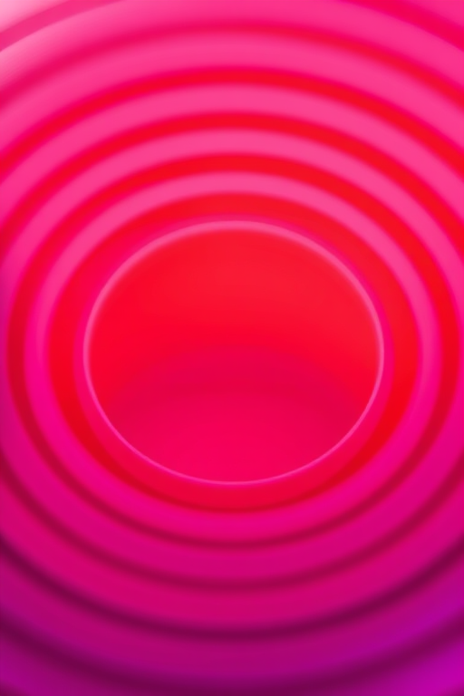 create a vibrant abstract image featuring concentric circular lines in shades of red and purple, with a shallow depth of field, captured with a DSLR camera at f/2.8, ISO 100, 1/60 sec, using a macro lens from a close-up perspective for enhanced detail and quality