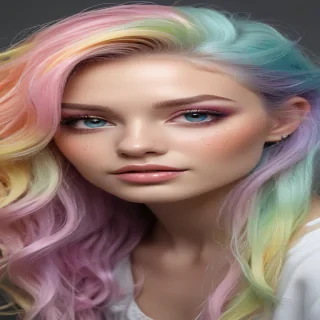 pastel rainbow