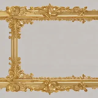 gold border transparent
